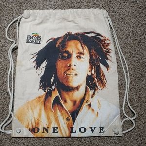 Bob Marley Hemp Drawstring Bag